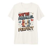 Siamo Parallel Perfetto Carino Coppia Matematica Amore Maglietta Premium