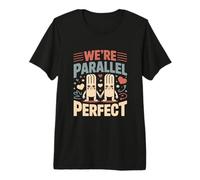 Siamo Parallel Perfetto Carino Coppia Matematica Amore Maglietta Premium