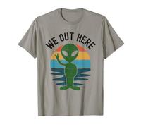 Siamo Qui Divertenti rapimento Alieno UFO Alieni Alieni Sono Un Vero Umorismo Maglietta