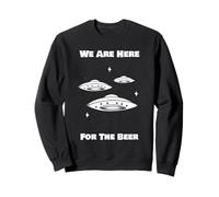 Siamo Qui per la Birra (Alien Statement & UFO Graphic) Felpa