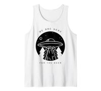 Siamo Qui per la Birra (Alien UFO Graphic) Canotta