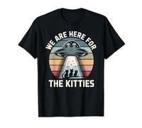Siamo Qui per The Kitties UFO Cat Maglietta