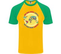 Siamo Qui T-Shirt Da Baseball S/S LGBT Per Uomini