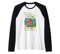 SIAMO TORNATI A SCUOLA studenti felici che imparano bambini allegri Maglia con Maniche Raglan