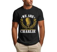 Siamo Tutti Charlie, Maglietta da Uomo con Supporto Patriottico Americano e Kirk