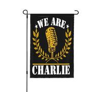 Siamo tutti Charlie, supporto per bandiera con Kirk, 12x18, striscione da giardino, bandiere per cortile, patio, prato, senza pennone
