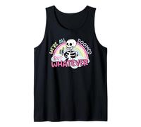 Siamo Tutti condannati, ma comunque Skeleton Rainbow Funny Humor Canotta