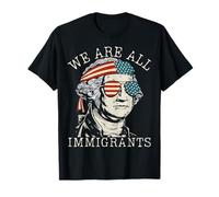 Siamo tutti immigrati sostenere l'immigrazione divertente No Kings Maglietta