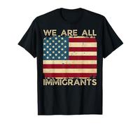 Siamo tutti immigrati sostenere l'immigrazione divertente No Kings Maglietta