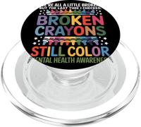 Siamo Tutti Un Po' Rotti Broken Crayons Still Color Salute PopSockets PopGrip per MagSafe