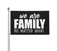 Siamo Una Famiglia, Non Importa Cosa Bandiere Di Benvenuto Resistente Alle Intemperie Garden Flag Divertente Bandiere Da Giardino Per Esterni All'Aperto Interni 90X150 Cm