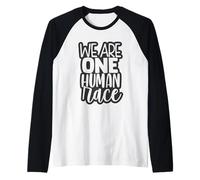 Siamo Una Razza Umana - unità Maglia con Maniche Raglan