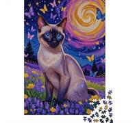 Siamois Puzzle 1000 Pezzi Siamos Vortex Starry Sky, Per Bambini E Adulti Puzzle Difficile Sfida Classici Idea Regalo 1000pcs (75x50cm)