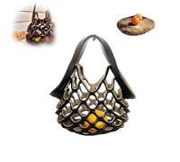 SIAMZYWV Borsa a tracolla pieghevole in pelle fatta a mano, 2 in 1, cuscino pieghevole e borsa per la spesa, borsa a tracolla portatile pieghevole piatta, #C, Taglia unica