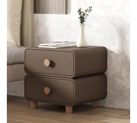 SIAMZYWV Comodino in Legno con cassetto, Semplice e Moderno mobiletto per Camera da Letto, Adatto per Soggiorno e Camera da Letto (Colore: Marrone, Dimensioni: 15,7 * 15,7 19,7 Pollici)