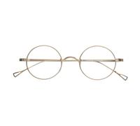SIAMZYWV Retro Round Full Rim Pure Titanium Occhiali Montatura Occhiali Miopia Occhiali Ottici Montature Unisex 45-22-145, Oro scuro.