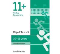 Sian Schofield & Si 11+ Verbal Reasoning Rapid Tests Book 5: Year 6 (Tascabile)