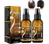 Siapodan Ibealee Biotin Hair Growth Spray, Hair Growth Serum Biotin Thickening Herbal Serum, per Capelli Più Spessi, Lunga e Forte (2pcs)