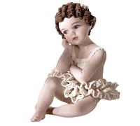 SIBANIA - Statua in Porcellana ballerina CLAUDINE - Bambola In Porcellana Elegante Decorazione Artigianale, Manifattura Classica Artistica Vicentina - Made in Italy