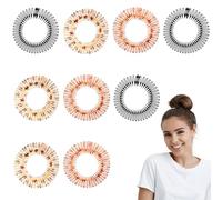 Sibba 9 x pettine circolare elastico in plastica flessibile per capelli cerchio, supporto per capelli per capelli e ragazze, stile C