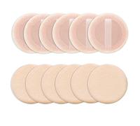 Sibba Soffio Di Polvere Sciolto 12 Pezzi Rotondo in Velluto Viso Trucco Compatto Contenitore Impostazione Pressato Miscelazione Fondazione Crema Nastro Nastro Spugna Cuscino Applicatore (Colore Pelle)