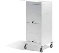 Sibel Discrete/Lock - Carrello da parrucchiere, colore: Bianco