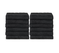 SIBEL MICROFIBRE KIT 12 ASCIUGAMANI PARRUCCHIERE 50X80CM IN MICROFIBRA NERO