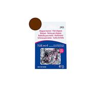 Sibel - Retina per chignon, confezione da 2 pezzi, colore: castano chiaro