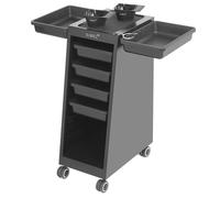 SIBEL ULTRA MAGNETICO CARRELLO PORTA ATTREZZI IN METALLO PER PARRUCCHIERE NERO