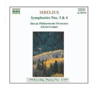 Adrian Leaper - Sibelius: Symphony No. 3 & 4
