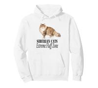 Siberian Cats Extreme Fluff Zone, Design per Proprietario di Gatti Felpa con Cappuccio