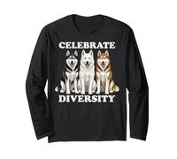 Siberian Huskies Maglia a Manica