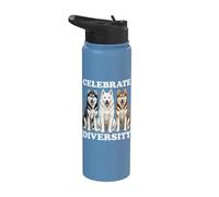 Siberian Huskies Stainless Steel Insulated Water Bottle