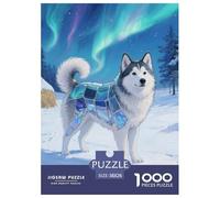 Siberian Husky 1000 Pezzi Puzzle Gioco Di Famiglia Creativo Pet Dog Jigsaw Puzzles Sfida Colore Per Adulti E Bambini 38x26cm/1000pcs