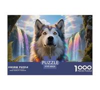Siberian Husky 1000 Pezzi Puzzle Gioco Educativo Creativo Pet Dog Jigsaw Puzzles Sfida Colore Per Adulti E Bambini 38x26cm/1000pcs