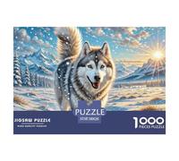 Siberian Husky 1000 Pezzi Puzzle Regali Di Festa Puppy Per Adulti A Partire Dai 14 Anni Confezione Di Alta Qualità Sfide Extra Divertenti Intrattenimento Creativo 38x26cm/1000pcs