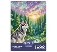 Siberian Husky 1000 Pezzi Puzzle Regalo Creativo Per Il Relax Puppy Per Adulti E Bambini Dai 14 Qualità Premium Sfide Extra Divertenti Intrattenimento Creativo 38x26cm/1000pcs