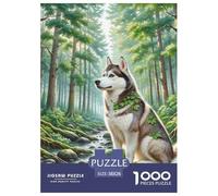 Siberian Husky 1000 Pezzi Puzzle Regalo Per Gli Amanti Dei Puppy Per Adulti E Bambini Dai 14 Qualità Premium Sfide Extra Divertenti Intrattenimento Creativo 38x26cm/1000pcs