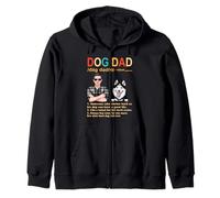 Siberian Husky Dog Dad Definition for Daddy Fathers Day Felpa con Cappuccio