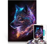 Siberian Husky Fox Stars Puzzle da 1000 pezzi per adolescenti Antistress Vacanza in patria Uccidere il tempo è ideale come regalo per tutta la famiglia 38x26cm
