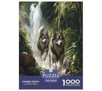 Siberian Husky Jigsaw Puzzle Impossibili 1000Pcs Decorazione Per La Casa. Giochi Rilassamento E Intelligence Per Adulti E Bambini Da 12 Anni 70x50cm/1000pcs
