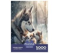 Siberian Husky Jigsaw Puzzle Impossible 1000 Pezzi Decorazione Per La Casa. Giochi Rilassamento E Intelligence Per Adulti E Ragazzi Da 14 Anni 70x50cm/1000pcs