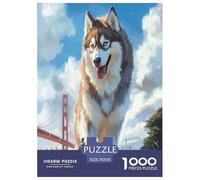 Siberian Husky Jigsaw Puzzle Impossible 1000 Pezzi Decorazione Per La Casa. Giochi Rilassamento E Intelligence Per Adulti E Bambini Da 12 Anni 70x50cm/1000pcs