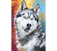 Siberian Husky Notebook: Journal, Diary, Dog Notebook: A thoughtful gift for dog lovers, wolf admirers, families, friends, and fans of Siberian Huskies and adventurous working dogs