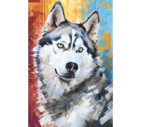 Siberian Husky Notebook: Journal, Diary, Dog Notebook: A thoughtful gift for dog lovers, wolf admirers, families, friends, and fans of Siberian Huskies and adventurous working dogs