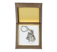 Siberian Husky - Portachiavi In Argento Con Cane In Una Scatola Regalo, H