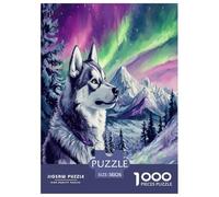 Siberian Husky Puzzle Impossible 1000 Pezzi Decorazione Per La Casa. Giochi Rilassamento E Intelligence Per Adulti E Ragazzi Da 14 Anni 38x26cm/1000pcs