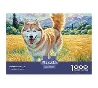 Siberian Husky1000 Piece Jigsaw Puzzles for Adults And Kids Educational Games Cute PetsChallenging Home Decors Great Gift Idea70x50cm/1000pcs