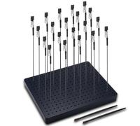 Siblaies Accessori per modellismo, 20 x base di colori, 2 spazzole e 1 base. Clip a coccodrillo resistenti e stabili. Ideale per modellazione, strumenti aerografo e saldatura a mano.