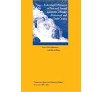 Sible Andringa Individual Differences in First and Second Language (Tascabile)